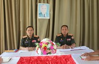 ສະຖາບັນການເງິນຈຸລະພາກສິນຊັບເມືອງເໜືອ ສາຂາແຂວງບໍ່ແກ້ວ ມອບອຸປະກອນກິລາ ໃຫ້ກອງພັນໃຫຍ່ 302