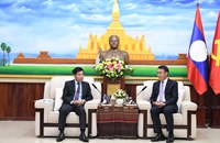 ຫົວໜ້າ ຄຕພ ຕ້ອນຮັບຮອງລັດຖະມົນຕີກະຊວງການຕ່າງປະເທດ ສສ ຫວຽດນາມ