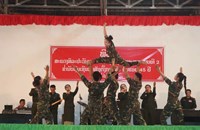 ໜ່ວຍສີລະປະສະມັກຫຼິ້ນ​ກອງພົນທີ 2 ສະແດງ​ສີລະປະ ​ຊົມເຊີຍ​ວັນສ້າງຕັ້ງ​ກອງພົນທີ​ 2​ ຄົບຮອບ​ 45​ ​ປີ​