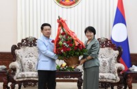 ທ່ານນາຍົກລັດຖະມົນຕີ ຕ້ອນຮັບເອກອັກຄະລັດຖະທູດ ຈີນ ປະຈຳລາວ