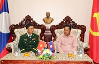 ເລຂາພັກແຂວງເຊກອງ ຕ້ອນຮັບຜູ້ແທນກອງບັນຊາການທະຫານຊາຍແດນ ນະຄອນດານັງ ແລະ ນະຄອນເຫວ້