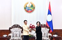 ນາຍົກ ຕ້ອນຮັບເອກອັກຄະຣາຊະທູດ ແຫ່ງ ຣາຊະອານາຈັກໄທ ປະຈຳລາວ