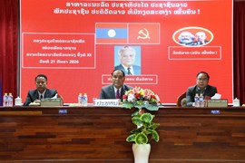 ກອງປະຊຸມໃຫຍ່ສະມາຊິກພັກຄະ​ນະ​ໂຄ​ສະ​ນາ​ອົບ​ຮົມ​ແຂວງ​ຄຳ​ມ່ວນຄັ້ງ​ທີ XII