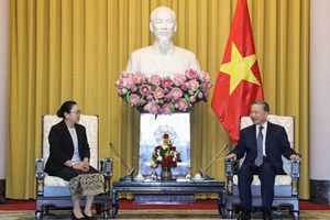 ທູດປະ​ເທດ​ອາ​ຊຽນ ແລະ ຕີມໍແລັດສະເຕ ເຂົ້າຢ້ຽມ​ຂ່ຳ​ນັບ​ປະ​ທານ​ສະ​ພາ​ແຫ່ງ​ຊາດ ສ​ສ ຫວຽດ​ນາມ​