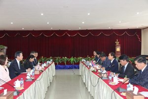 ລມຕ ກະຊວງ ຮສສ ຕ້ອນຮັບຜູ້ແທນຂັ້ນສູງພັກໂຄເມໂຕະ