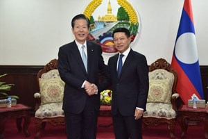 ທ່ານ ສະເຫຼີມໄຊ ກົມມະສິດ ຕ້ອນຮັບການເຂົ້າພົບປະຂອງ ປະທານພັກໂຄເມ