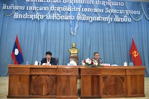 ທ່ານລັດຖະມົນຕີຫົວໜ້າ ຫສນຍ ເຄື່ອນໄຫວຊຸກຍູ້ວຽກງານຢູ່ແຂວງຫຼວງນ້ຳທາ