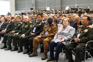 ສະຫາຍ ພົນເອກ ຈັນສະໝອນ ຈັນຍາລາດ ເຂົ້າຮ່ວມພິທີເປີດງານວາງສະແດງອຸປະກອນເຕັກນິກການທະຫານສາກົນ 2024 ທີ່ສະຫະພັນຣັດເຊຍ