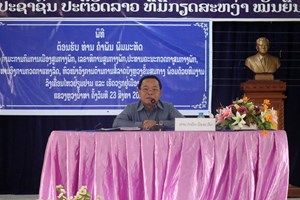 ທ່ານ ຄໍາພັນ ພົມມະທັດ ເຄື່ອນໄຫວຢ້ຽມຢາມ ແລະ ເຮັດວຽກຢູ່ເມືອງນາແລ