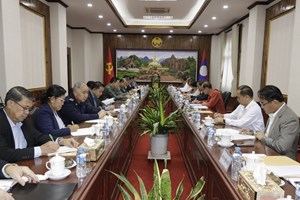 ສນຊ ແລະ ກະຊວງກະສິກຳ-ປ່າໄມ້ ຫາລືກຽມສ້າງຕັ້ງພະແນກຊາວກະສິກອນລາວ