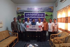 ສສຂ ລົງເຄື່ອນໄຫວຕິດຕາມຜົນເສຍຫາຍໄພພິນໍ້າຖ້ວມຢູ່ເມືຶອງເງິນ