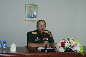 ປາຖະກະຖາວັນສ້າງຕັ້ງກອງໂທລະພາບກອງທັບ ຄົບຮອບ 4 ປີ