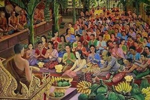 ບຸນຫໍ່ເຂົ້າສະຫຼາກ ບຸນປະເພນີຂອງຊາວພຸດ