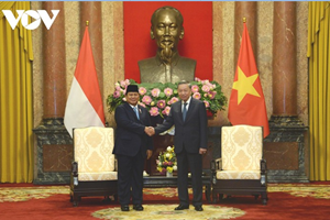 ປະທານປະເທດຫວຽດນາມ ຕ້ອນຮັບປະທານາທິບໍດີ ອິນໂດເນເຊຍ ຄົນໃໝ່