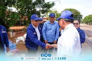 ຮອງຜູ້ອໍານວຍການໃຫຍ່ ຟຟລ ລົງຕິດຕາມຮັບມືກັບໄພນໍ້າຖ້ວມ