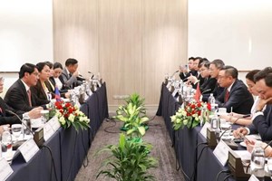 ເຈົ້າຄອງ ນວ ພົບປະສອງຝ່າຍ ກັບຄະນະຜູ້ແທນຂັ້ນສູງນະຄອນຫຼວງຮ່າໂນ້ຍ