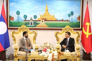 ຫົວໜ້າອອປສຕ້ອນຮັບ ຜູ້ຕາງໜ້າອົງການສະຫະປະຊາຊາດສຳລັບເດັກ