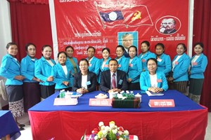 ໜ່ວຍພັກຫ້ອງການສະຫະພັນແມ່ຍິງເມືອງໄຊຍະບູລີ ດຳເນີນກອງປະຊຸມໃຫ່ຍຄັ້ງທີ III