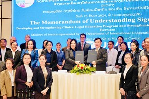 ເຊັນບົດບັນທຶກຄວາມເຂົ້າໃຈ ລະຫວ່າງ ກະຊວງຍຸຕິທຳ-ອົງການແບັບຊີໂຄ ປະຈຳ ສປປ ລາວ