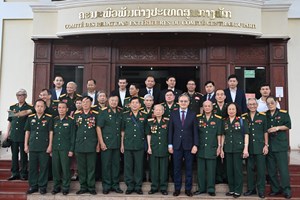 ຫົວໜ້າ ຄຕພ ຕ້ອນຮັບ ຄະນະຜູ້ແທນຄະນະຕິດຕໍ່ປະສານງານທົ່ວປະເທດອະດີດທະຫານອາສາສະໝັກ-ຊ່ຽວຊານ ຫວຽດນາມ ຊ່ວຍເຫຼືອການປະຕິວັດລາວ