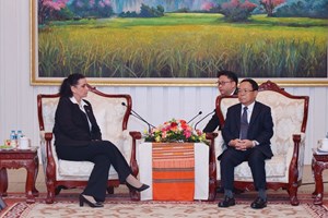 ທ່ານ ຄຳພັນ ພົມມະທັດ ຕ້ອນຮັບຫົວໜ້າອົງການໄອຍະການສູງສຸດສ ກູບາ