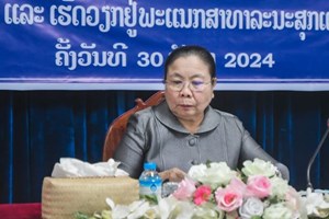 ຫົວໜ້າຄະນະຈັດຕັ້ງສູນກາງພັກ ເນັ້ນຫຼາຍວຽກງານຕໍ່ພະແນກສາທາລະນະສຸກແຂວງ