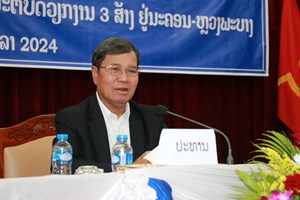 ຮອງປະທານສະພາແຫ່ງຊາດ ເຄື່ອນໄຫວຕິດຕາມການຈັດຕັ້ງປະຕິບັດວຽກງານ 3 ສ້າງ ຢູ່ນະຄອນຫຼວງພະບາງ