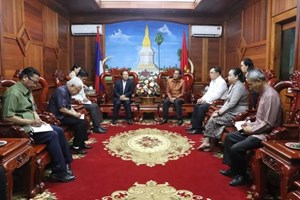 ຮອງປະທານ ສນຊ ລົງຕິດຕາມ ແລະ ຊຸກຍູ້ວຽກງານກອງທຶນຢູ່ແຂວງຄຳມ່ວນ