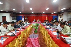 ຮອງລັດຖະມົນຕີ ກະຊວງພະລັງງານ ແລະ ບໍ່ແຮ່ ຊຸກຍູ້ວຽກງານ ຢູ່ແຂວງເຊກອງ