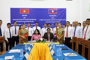 ຖວທ ແຂວງຄໍາມ່ວນ -ແຂວງກວາງບິ່ງ ແລກປ່ຽນບົດຮຽນດ້ານວັດທະນະທໍາ