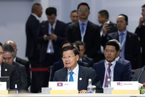 ທ່ານປະທານປະເທດແຫ່ງສປປລາວເຂົ້າຮ່ວມກອງປະຊຸມສຸດຍອດ  ກຸ່ມປະເທດ BRICS ແລະປະເທດກໍາລັງພັດທະນາໃນເຂດໂລກໃຕ້