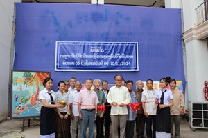 ວາງສະແດງຜົນງານວິຈິດສິນສະເຫຼີມສະຫຼອງວັນສ້າງຕັ້ງຄົບຮອບ65 ປີ