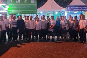 ພະແນກຊັບພະຍາກອນທຳມະຊາດ ແລະ ສິ່ງແວດລ້ອມ ນວ ໂຄສະນາປູກຈິດສໍານຶກ  ການຮັກສາຄວາມສະອາດໃນງານບຸນພະທາດຫຼວງ