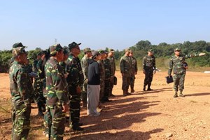 ຫົວໜ້າກົມໃຫຍ່ພະລາທິການກອງທັບ ລົງກວດກາຄວາມພ້ອມ ເພື່ອຮັບປະກັນພາກສະໜາມການຝຶກຊ້ອມຮ່ວມສອງກອງທັບລາວ-ຈີນ