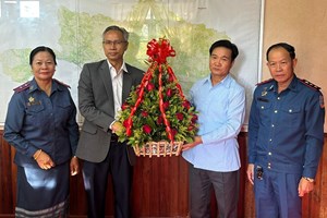 ຄະນະນຳອອປສເຄື່ອນໄຫວຊຸກຍູ້ວຽກງານຢູ່ແຂວງບໍລິຄຳໄຊ