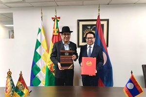 ສປປ ລາວ ສ້າງຕັ້ງສາຍພົວພັນການທູດ ກັບ ໂບລິວີ