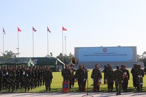 ການ​ຝຶກຊ້ອມກອບ​ກູ້​ໄພ​ພິ​ບັດ 3 ປະ​ເທດ ຫວຽດ​ນາມ - ລາວ - ກຳ​ປູ​ເຈຍ