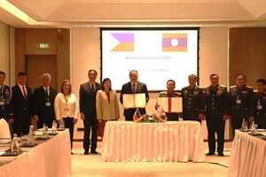 ເຊັນບົດບັນທຶກຄວາມເຂົ້າໃຈລະຫວ່າງ ກະຊວງປ້ອງກັນປະເທດແຫ່ງ ສປປ ລາວ- ຟີລິບປີນ