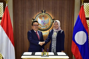 ຄະນະຜູ້ແທນອົງການກວດສອບແຫ່ງລັດ ສປປ ລາວ  ເດີນທາງໄປຢ້ຽມຢາມ ແລະ ເຮັດວຽກກັບສະພາກວດສອບ ສອິນໂດເນເຊຍ