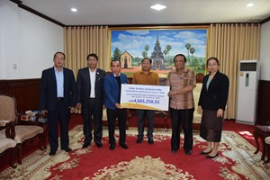 ບໍລິສັດລ້ານຊ້າງມິເນໂຣນສ໌ຈຳກັດ ມອບພາສີໄຕມາດ 3 ຈໍານວນ 4.6 ລ້ານກວ່າໂດລາ