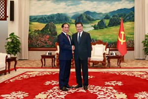 ປະທານປະເທດ ຕ້ອນຮັບຮອງນາຍົກລັດຖະມົນຕີແຫ່ງ ສສ ຫວຽດນາມ