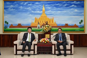 ຄະນະຜູ້ແທນສະມາຄົມມິດຕະພາບ ສເກົາຫຼີ-ລາວ ເຄື່ອນໄຫວວຽກງານຢູ່ ສປປ ລາວ