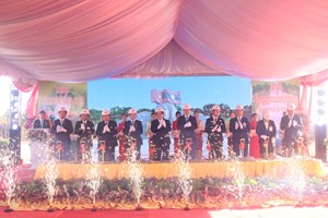 ວາງສີລາລືກໂຄງການກໍ່ສ້າງສວນສາທາລະນະມິດຕະພາບ ລາວ-ຫວຽດນາມ