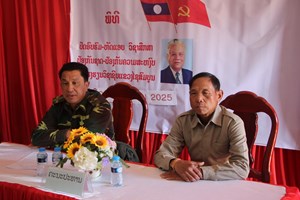 ສຳເລັດຊຸດຝຶກອົບຮົມວຽກງານປ້ອງກັນຊາດ-ປ້ອງກັນຄວາມສະຫງົບ ໃຫ້ແກ່ໂຮງຮຽນວິຊາຊີບ