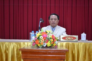 ເຈົ້າແຂວງສະຫວັນນະເຂດ ໂອ້ລົມຫຼາຍບັນຫາສຳຄັນຕໍ່ການພັດທະນາການສຶກສາ