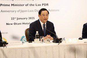 ນາຍົກລັດຖະມົນຕີ ພົບປະຜູ້ບໍລິຫານຂັ້ນສູງ ຂອງວິສາຫະກິດຍີ່ປຸ່ນ ທີ່ ນະຄອນໂຕກຽວ