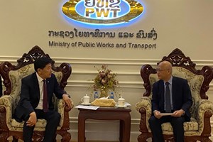 ທ່ານລັດຖະມົນຕີກະຊວງ ຍທຂ ຕ້ອນຮັບລັດຖະມົນຕີກະຊວງ ຖະໜົນຫົນທາງ ແລະ ການຂົນສົ່ງ ມົງໂກລີ