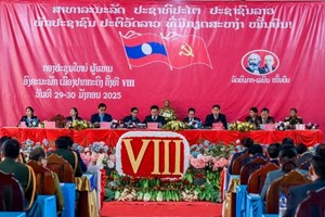 ໄຂກອງປະຊຸມໃຫຍ່ຜູ້ແທນອົງຄະນະພັກເມືອງປາກກະດິງ ຄັ້ງທີ VIII