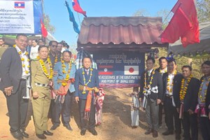 ເປີດນຳໃຊ້ໂຄງການກໍ່ສ້າງຂົວບ້ານນາຮັງນ້ອຍພາຍໃຕ້ທຶນຊ່ວຍເຫຼືອລ້າຂອງລັດຖະບານຍີ່ປຸ່ນ