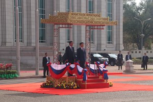 ສົມເດັດ ອັກຄະມະຫາ ເສນາບໍດີ ເຕໂຈ ຮຸນແຊນ ຢ້ຽມຢາມ ສປປລາວ ຢ່າງເປັນທາງການ